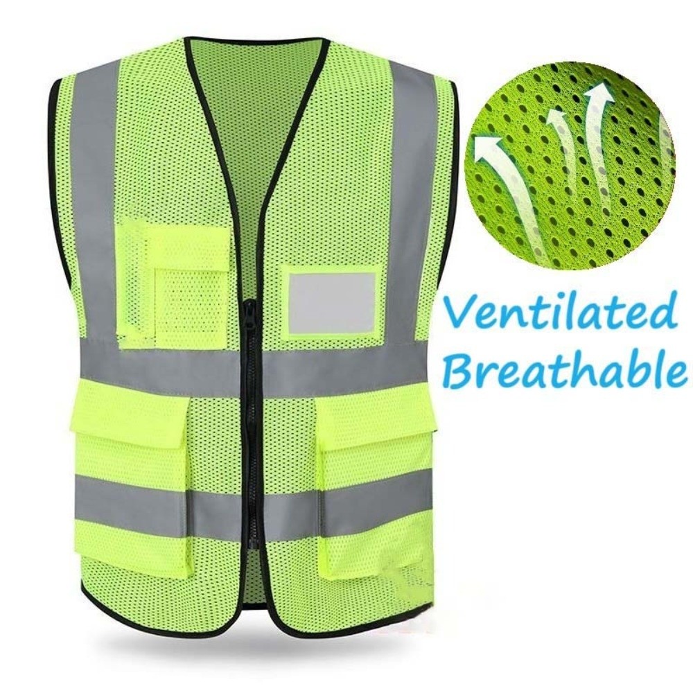 Reflective Running Gear Vest - Yüksek Görünürlüklü Reflektörlü Yelek Cepli İnşaat