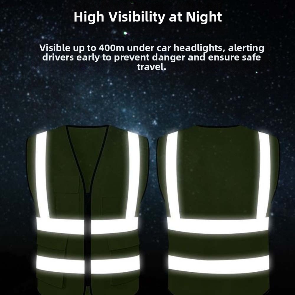 Reflective Running Gear Vest - Yüksek Görünürlüklü Reflektörlü Yelek Uyarı Tek