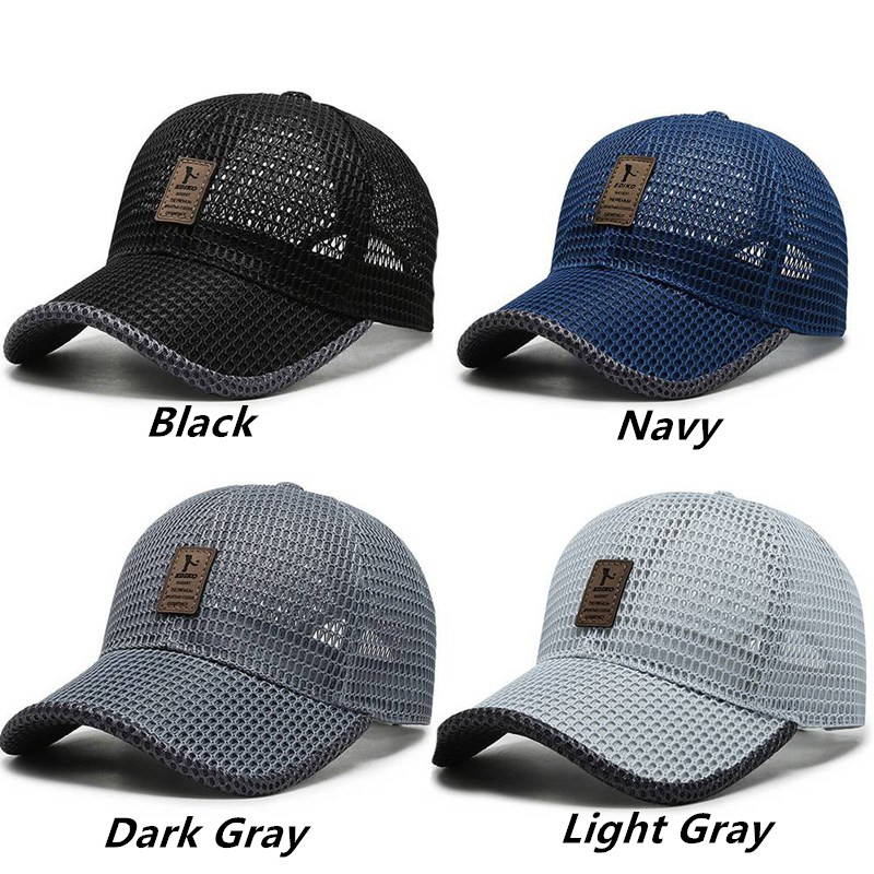 Running Cap Mesh - Mektup Baskılı Nefes Örgü Hızlı Kuruyan