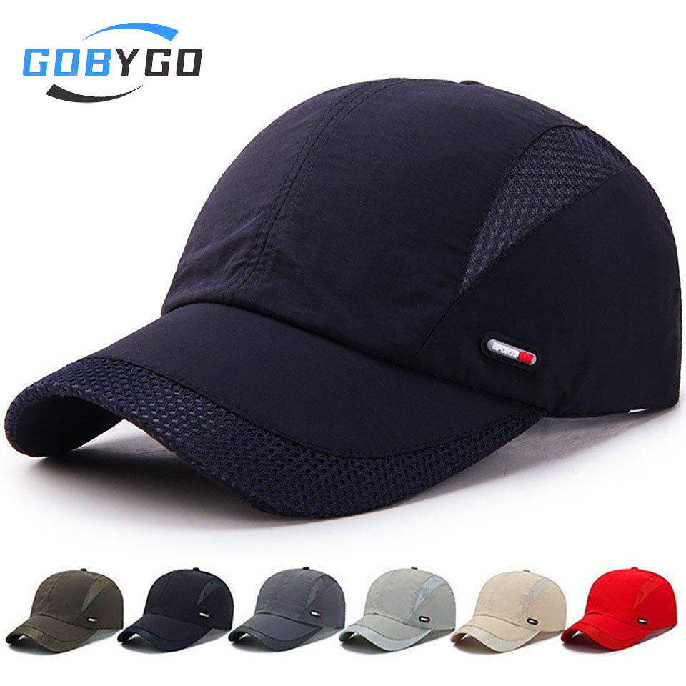 Running Cap Mesh - GOBYGO Spor Eğlence beyzbol şapkası Çabuk