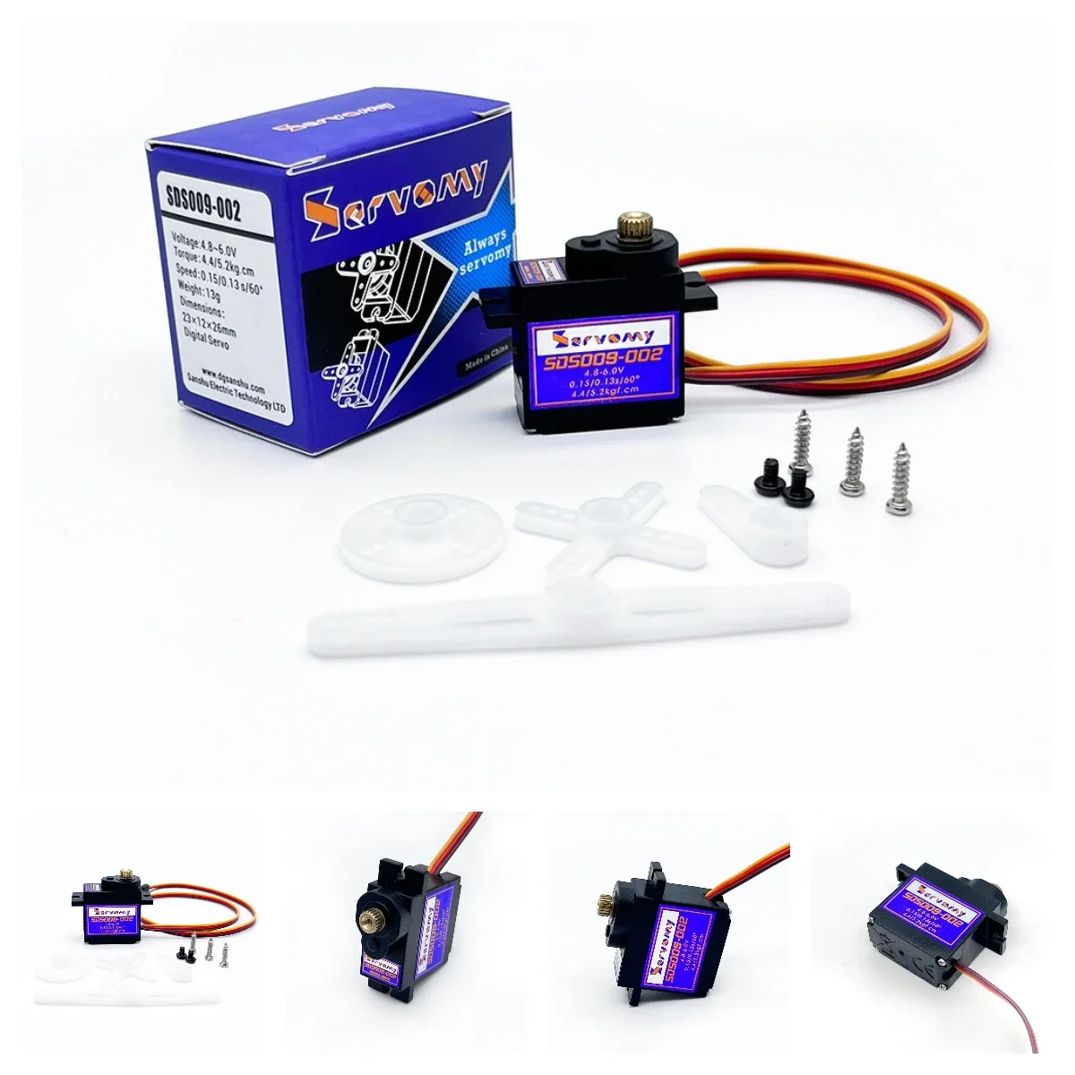 Running Gear In A Car - 4 adet Servomy SDS009-02 9g Servo