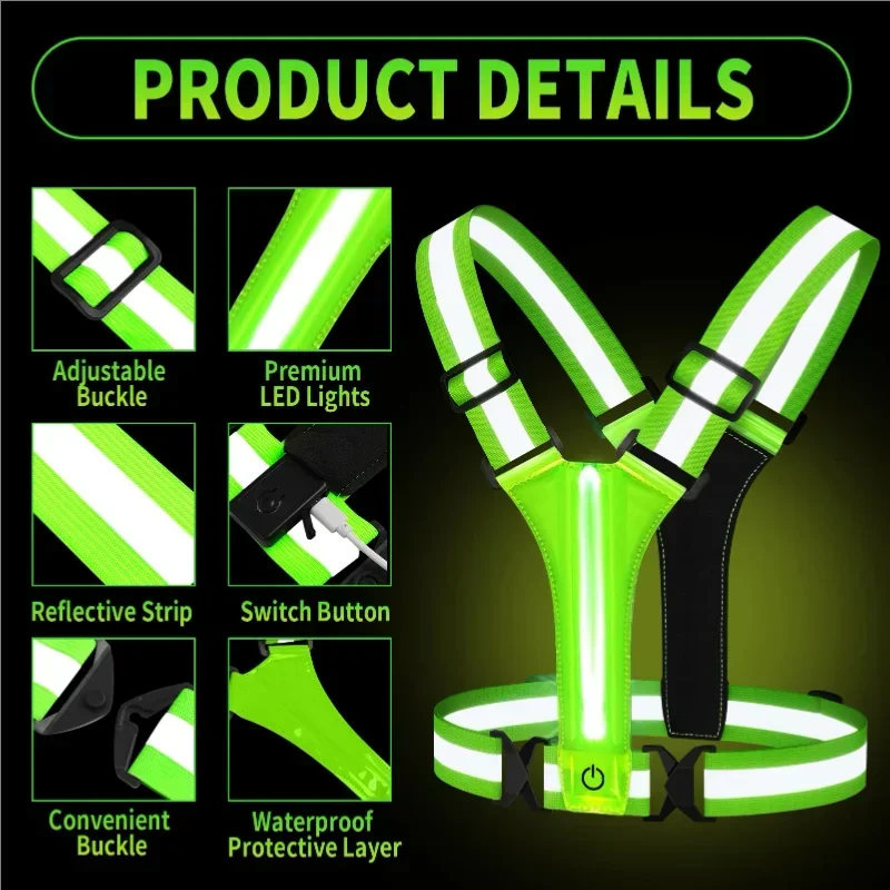 LED Yansıtıcı Yelek Koşu Ekipm - Reflective Running Gear Vest incelemesi ve fiyatı